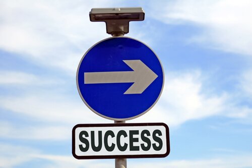 Conceptual sign of sucess in business and life Conceptual sign of sucess in business and life